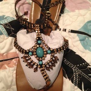 Steven by Steve Madden Durba Cognac Paris sandals